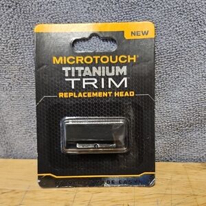 MicroTouch Titanium Trim Replacement Head - Black & Yellow Packaging